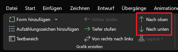 Datum auf dem Excel Zeitstrahl nach links oder rechts verschieben