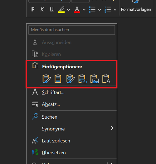 Excel-Tabelle kopieren und in Word einfügen