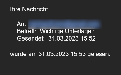 Fertige Lesebestätigung in Outlook