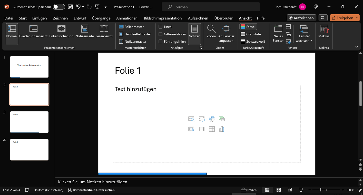Fertiger Fortschrittsbalken in PowerPoint