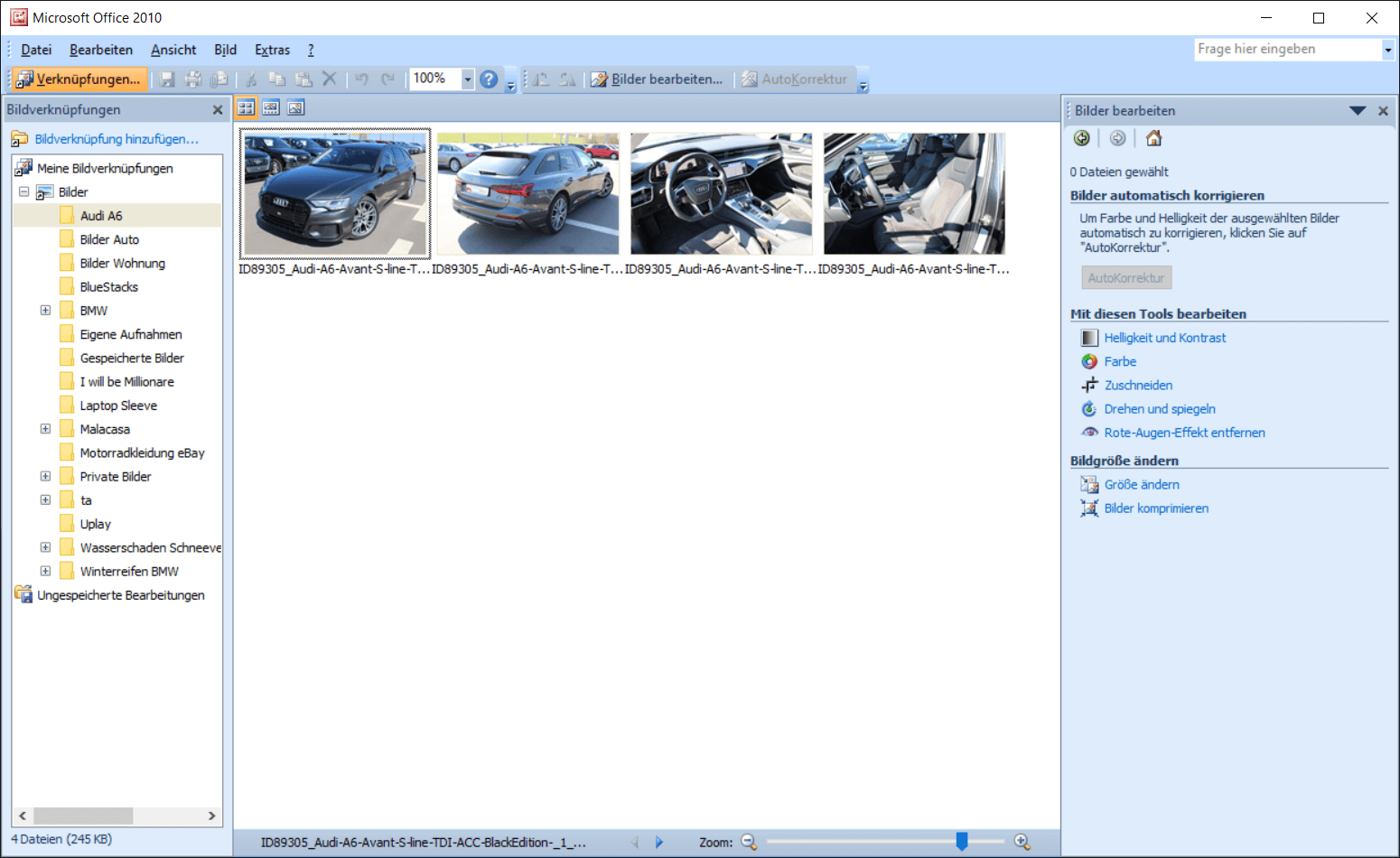 Microsoft Office Picture Manager zur Bildbearbeitung und Bildbetrachtung