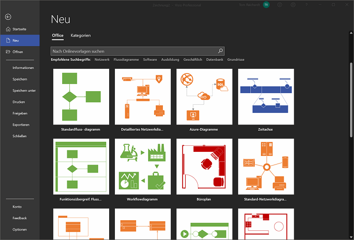 Visio Professional Vorlagen