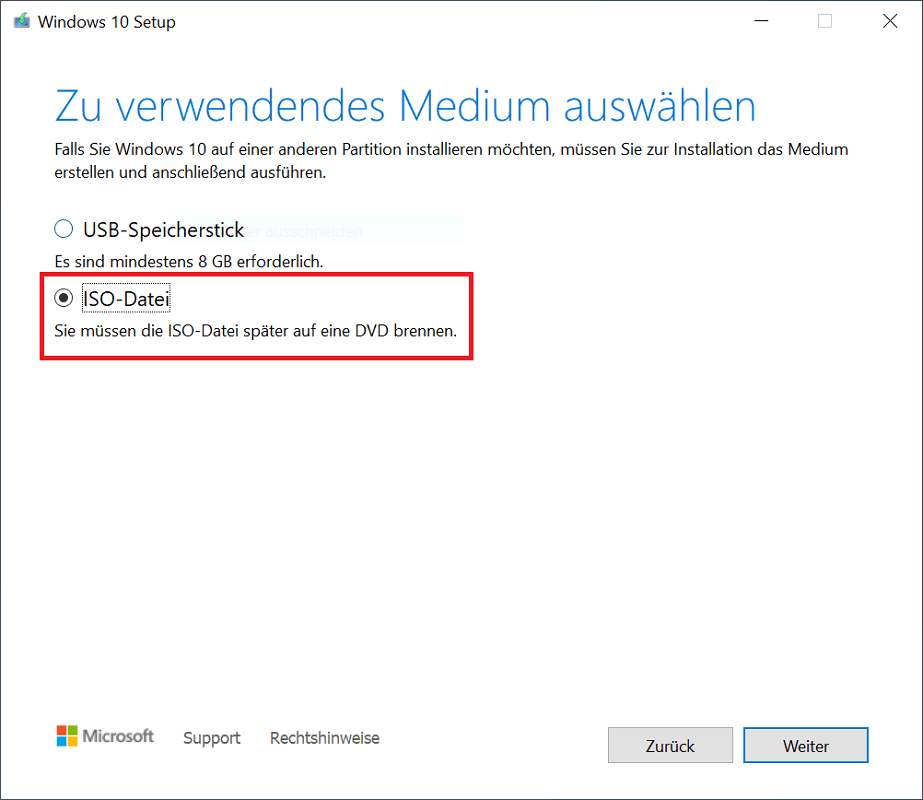 Windows 10 ISO erstellen