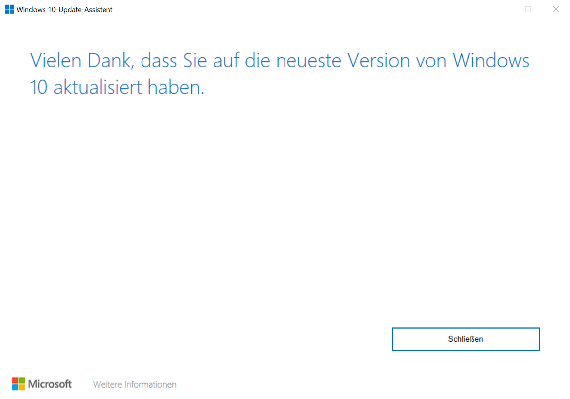 Windows 10 update assistent