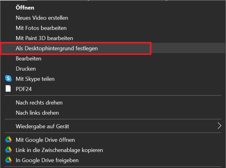 Windows Hintergrund schnell &auml;ndern