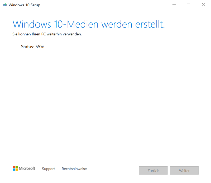Windows Media Creation Tool herunterladen und USB-Stick einrichten
