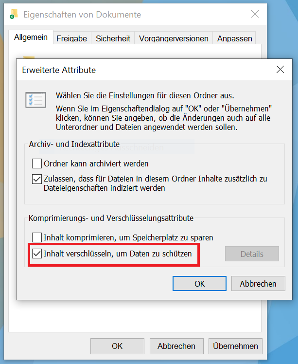 Windows Ordner mit einem Passwort schützen