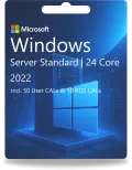 Windows Server 2022 Standard | 24 Core + 50 User CALs + 10 RDS CALs