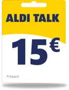 Alditalk Guthaben 15€