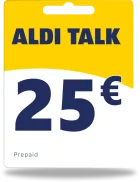 Alditalk Guthaben 25€