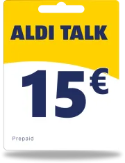Alditalk Guthaben 15€