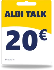 Alditalk Guthaben 20€