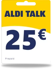 Alditalk Guthaben 25€