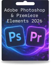Adobe Photoshop & Premiere Elements 2026 | 1 Benutzer | 3 Jahre