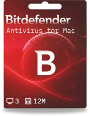 Bitdefender Antivirus für Mac | 3 Geräte | 1 Jahr