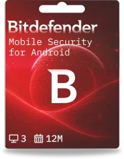 Bitdefender Mobile Security für Android | 3 Geräte | 1 Jahr