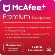 McAfee+ Premium Individual | 1 Benutzer | 1 Jahr