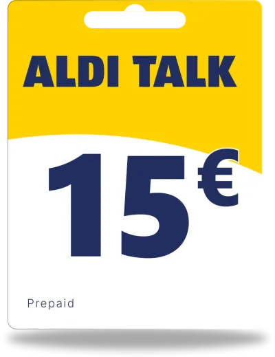 Alditalk Guthaben 15€