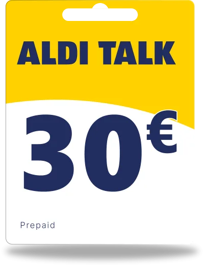 Alditalk Guthaben 30€