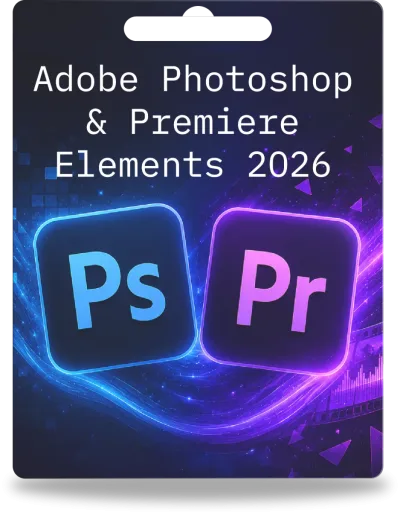 Adobe Photoshop & Premiere Elements 2026 | 1 Benutzer | 3 Jahre