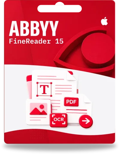 Abbyy Finereader PDF 15 für Mac | 1 Gerät | 1 Jahr
