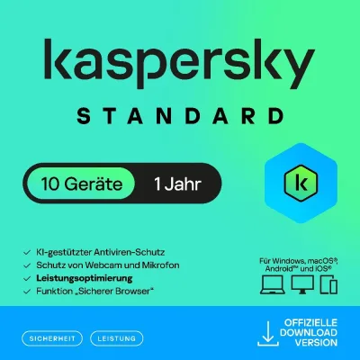 Kaspersky Standard | 10 Geräte | 1 Jahr