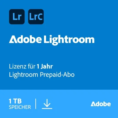 Adobe Lightroom (1 TB) | 1 Benutzer | 1 Jahr