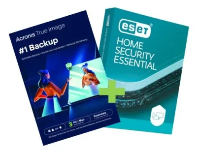 Acronis True Image Essentials + ESET-Testversion | 3 Geräte | 1 Jahr