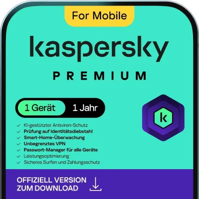 Kaspersky Mobile Premium | 1 Gerät | 1 Jahr