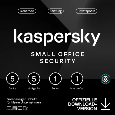 Kaspersky Small Office Security | 5 Geräte + 1 Server | 1 Jahr
