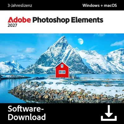 Adobe Photoshop Elements 2027 | 1 Benutzer | 3 Jahre