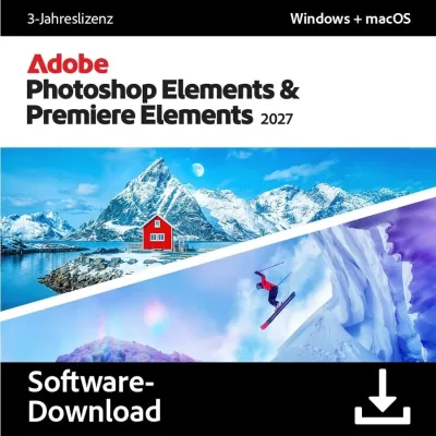 Adobe Photoshop & Premiere Elements 2027 | 1 Benutzer | 3 Jahre