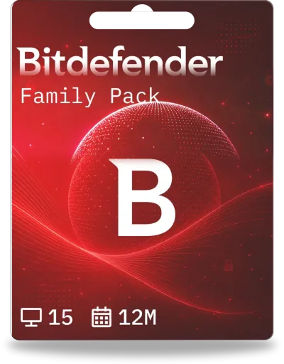 Bitdefender Family Pack | 15 Geräte | 1 Jahr