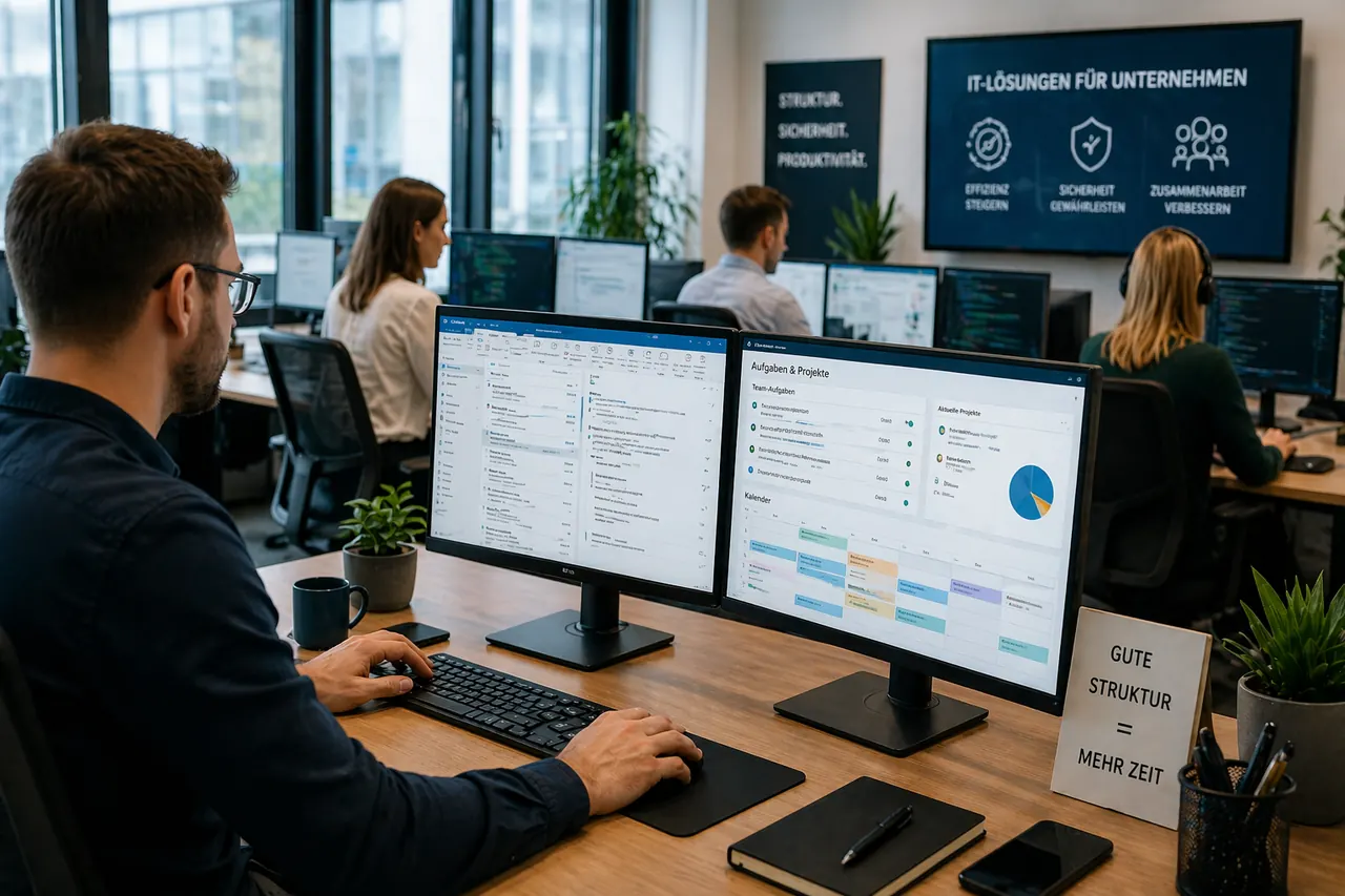 &Uuml;berf&uuml;llter Outlook Posteingang mit ungelesenen Nachrichten und fehlender Struktur